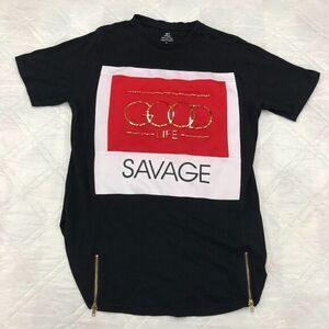 MJC Apparel‎ Black Savage zipper shirt XL